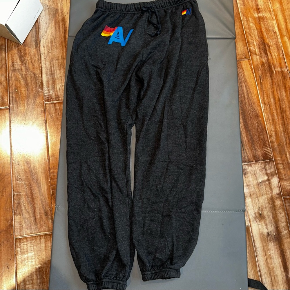 Aviator Nation sweatpants logo